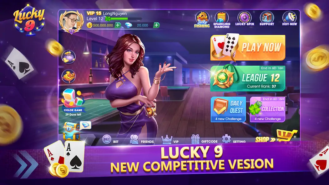 Download Lucky 9 ZingPlay – Master Wins [MOD, Unlimited money/gems] + Hack [MOD, Menu] for Android