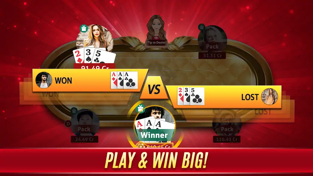 Download Teen Patti Game - 3Patti Poker [MOD, Unlimited money/gems] + Hack [MOD, Menu] for Android
