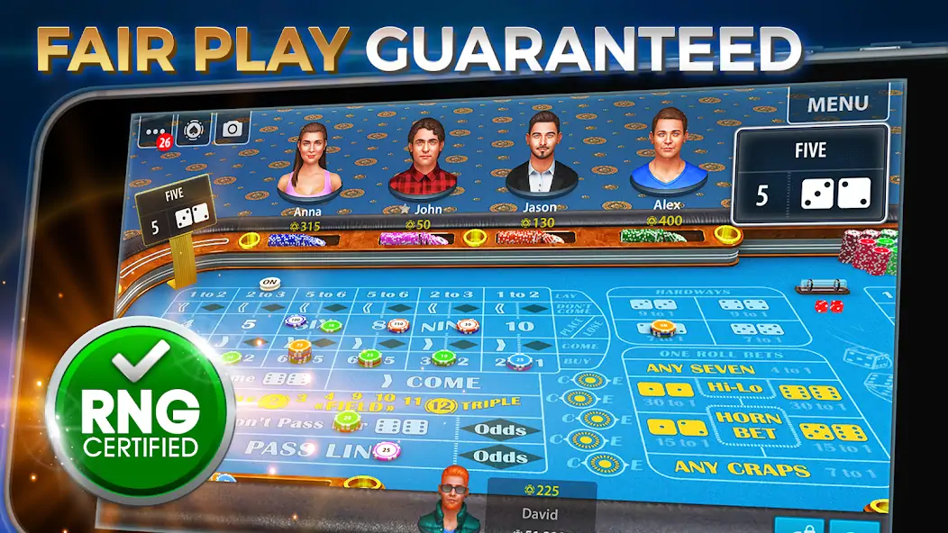 Download Vegas Craps by Pokerist [MOD, Unlimited money/gems] + Hack [MOD, Menu] for Android