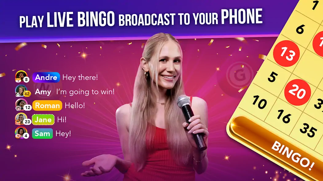 Download Live Play Bingo: Real Hosts [MOD, Unlimited money] + Hack [MOD, Menu] for Android