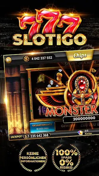 Download Slotigo - Online-Casino [MOD, Unlimited money/coins] + Hack [MOD, Menu] for Android