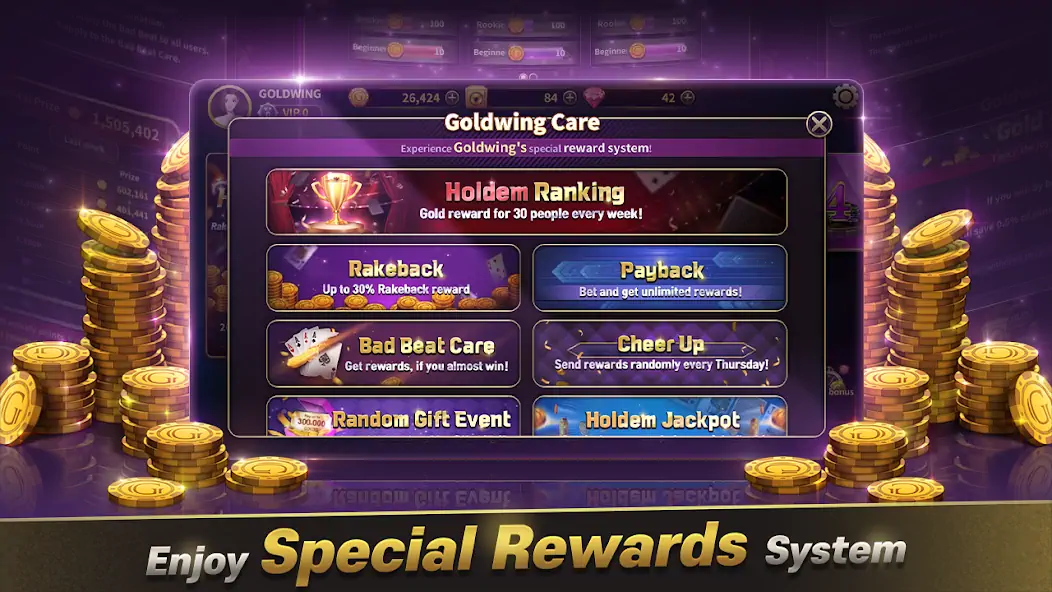 Download GoldWing Casino Global [MOD, Unlimited money] + Hack [MOD, Menu] for Android
