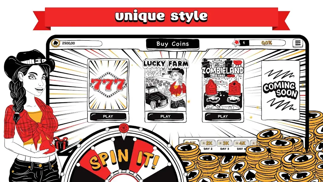 Download B&W Casino [MOD, Unlimited coins] + Hack [MOD, Menu] for Android