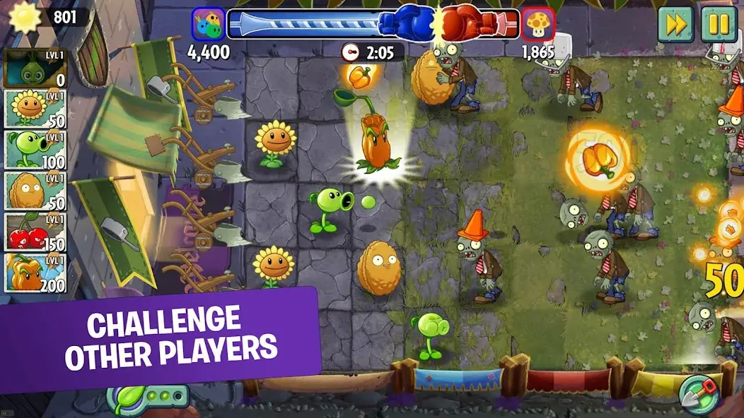 Download Plants vs. Zombies™ 2 [MOD, Unlimited money/gems] + Hack [MOD, Menu] for Android