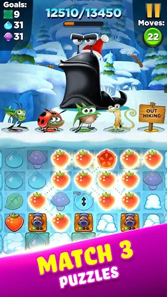 Download Best Fiends - Match 3 Games [MOD, Unlimited coins] + Hack [MOD, Menu] for Android