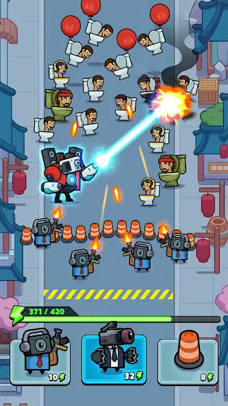 Download Toilet Fight: Police vs Zombie [MOD, Unlimited coins] + Hack [MOD, Menu] for Android