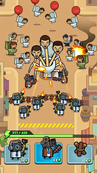 Download Toilet Fight: Police vs Zombie [MOD, Unlimited coins] + Hack [MOD, Menu] for Android