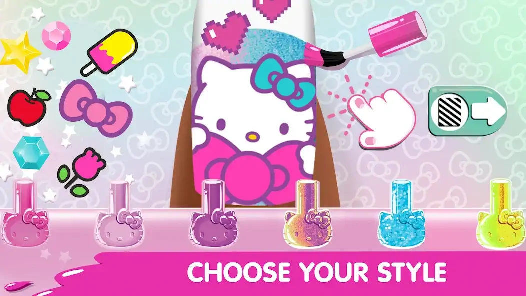 Download Hello Kitty Nail Salon [MOD, Unlimited money/gems] + Hack [MOD, Menu] for Android