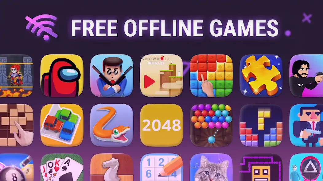 Download Offline Games - no internet [MOD, Unlimited money/gems] + Hack [MOD, Menu] for Android
