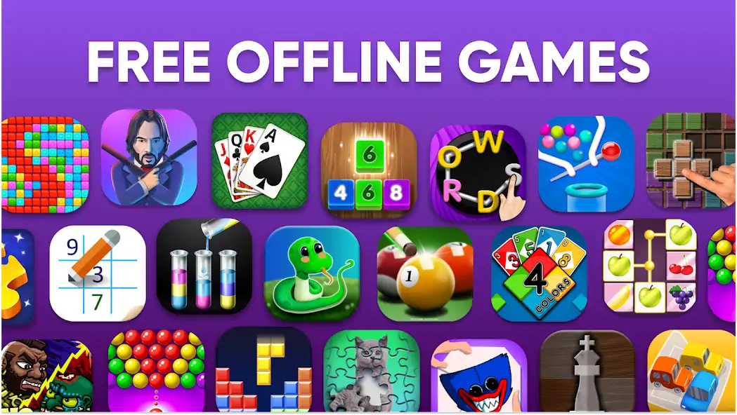 Download Offline Games - no internet [MOD, Unlimited money/gems] + Hack [MOD, Menu] for Android