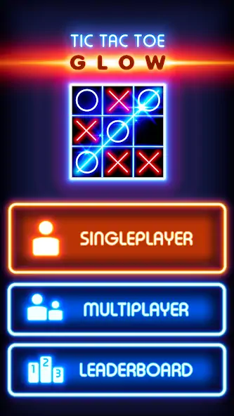 Download Tic Tac Toe Glow [MOD, Unlimited money/coins] + Hack [MOD, Menu] for Android