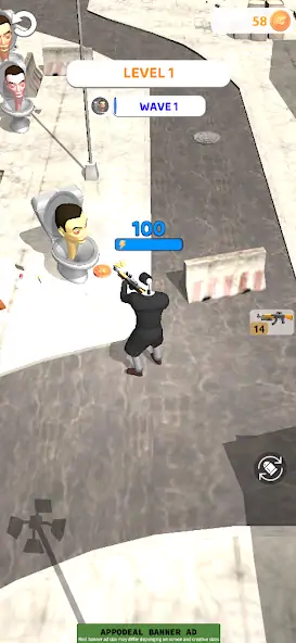 Download Skibidi War - Toilets Attack [MOD, Unlimited money/coins] + Hack [MOD, Menu] for Android