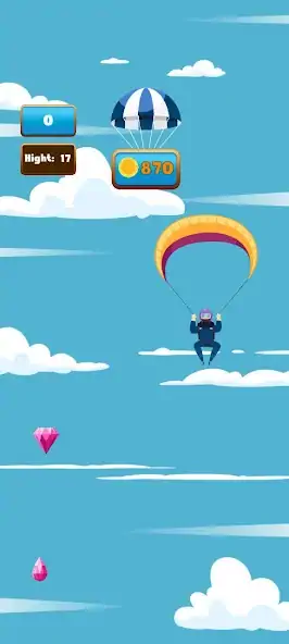 Download The Parachute [MOD, Unlimited money/gems] + Hack [MOD, Menu] for Android