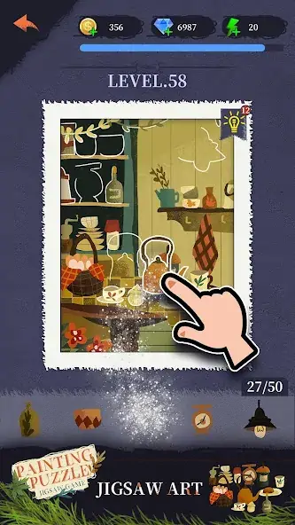 Download Painting puzzle : Jigsaw game [MOD, Unlimited money] + Hack [MOD, Menu] for Android