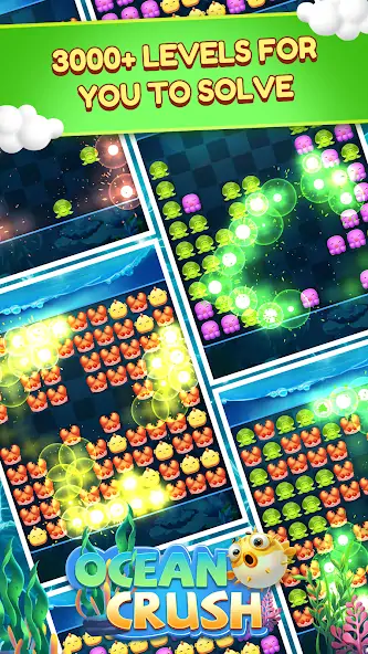 Download Ocean Crush-Matching Games [MOD, Unlimited money/coins] + Hack [MOD, Menu] for Android