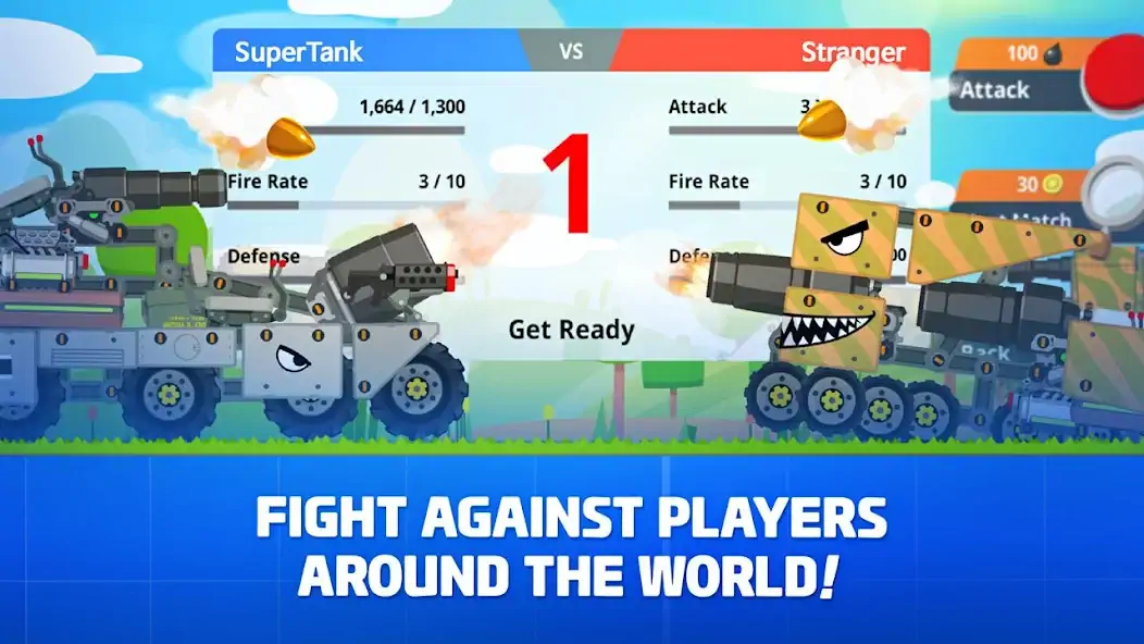 Download Super Tank Rumble [MOD, Unlimited coins] + Hack [MOD, Menu] for Android