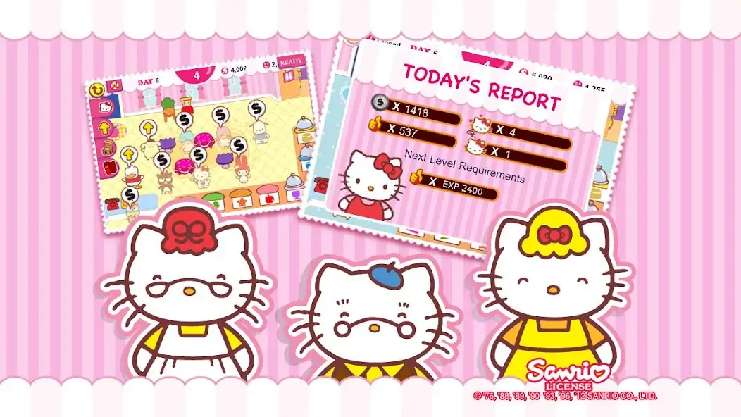 Download Hello Kitty Cafe [MOD, Unlimited money/coins] + Hack [MOD, Menu] for Android