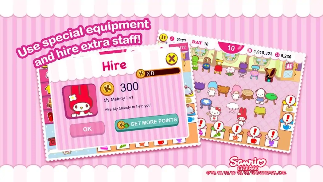 Download Hello Kitty Cafe [MOD, Unlimited money/coins] + Hack [MOD, Menu] for Android
