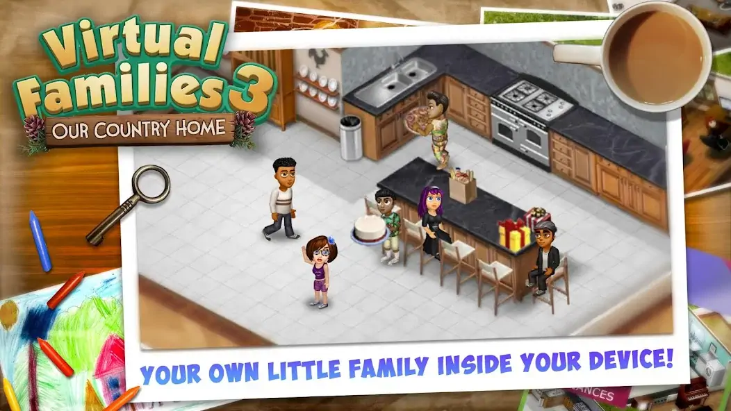 Download Virtual Families 3 [MOD, Unlimited money/gems] + Hack [MOD, Menu] for Android