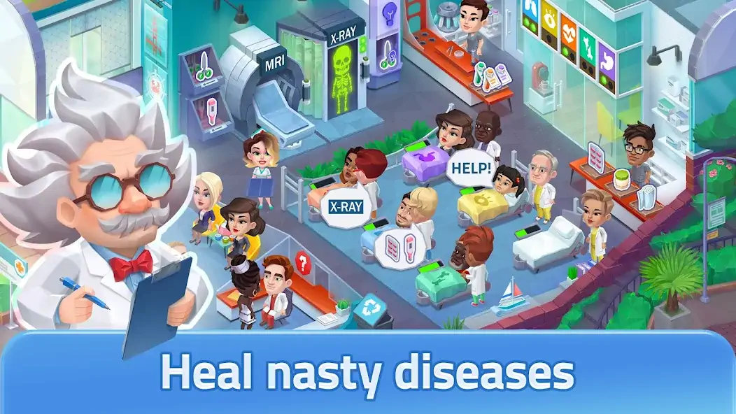 Download Happy Clinic: Hospital Game [MOD, Unlimited coins] + Hack [MOD, Menu] for Android