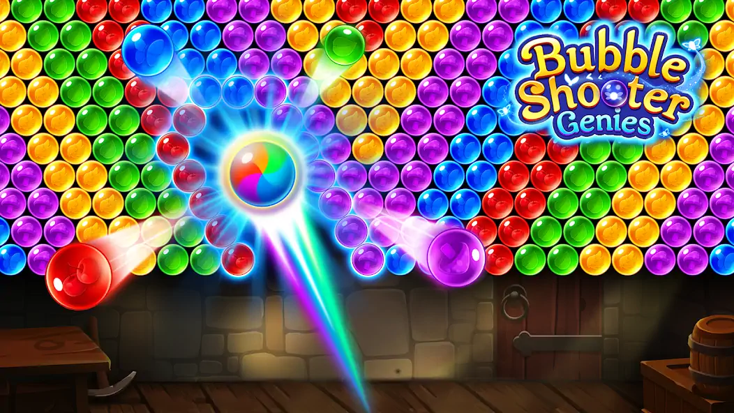 Download Bubble Shooter Genies [MOD, Unlimited money/gems] + Hack [MOD, Menu] for Android