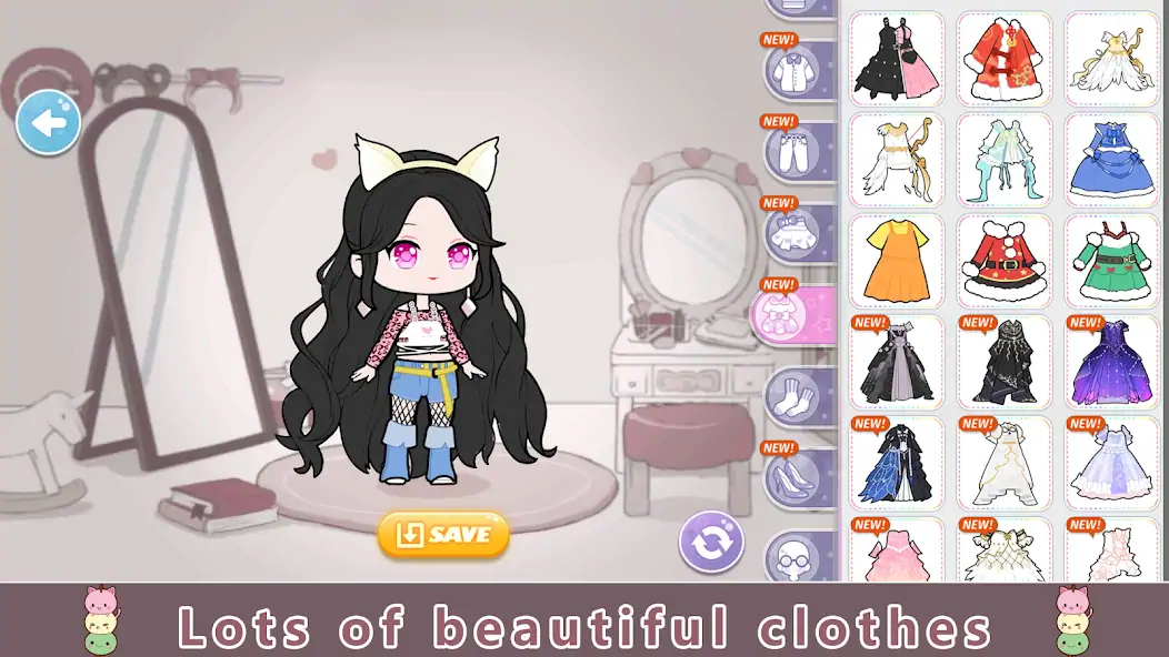 Download YOYO Doll: dress up games [MOD, Unlimited money/gems] + Hack [MOD, Menu] for Android