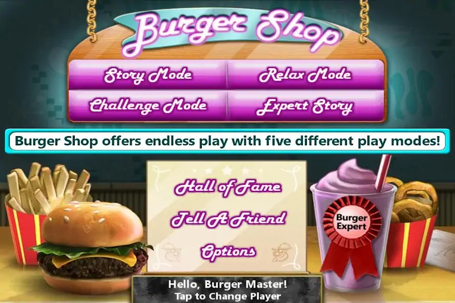 Download Burger Shop [MOD, Unlimited money/coins] + Hack [MOD, Menu] for Android