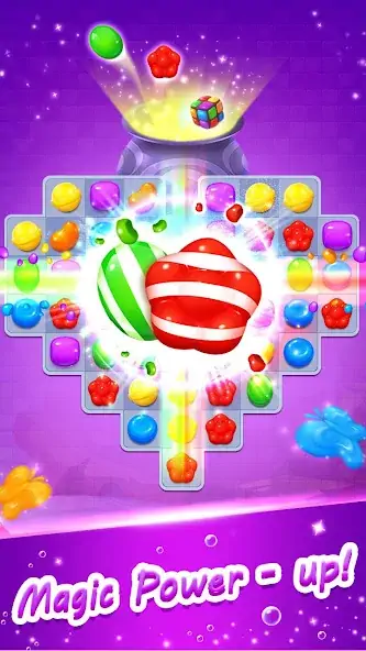Download Candy Witch - Match 3 Puzzle [MOD, Unlimited coins] + Hack [MOD, Menu] for Android