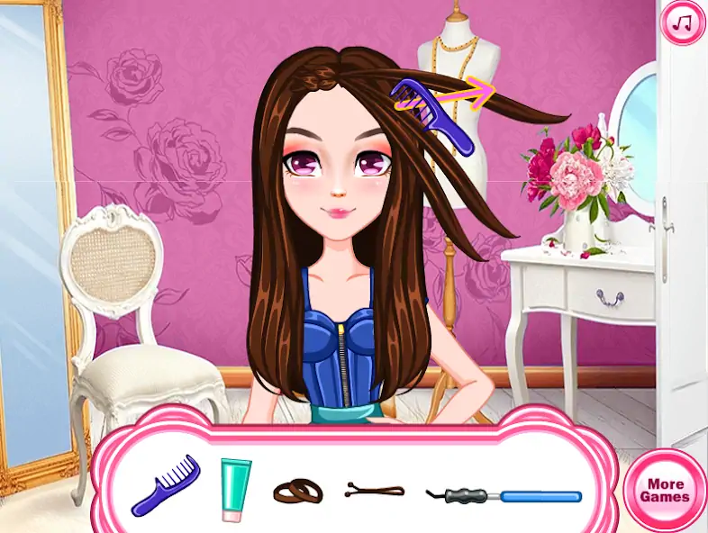 Download Braid Hair Salon - Girls Games [MOD, Unlimited money/gems] + Hack [MOD, Menu] for Android