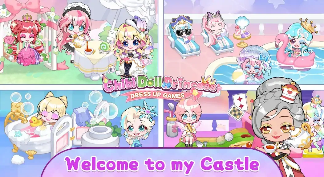Download Chibi Doll Princess Dress up [MOD, Unlimited money/coins] + Hack [MOD, Menu] for Android
