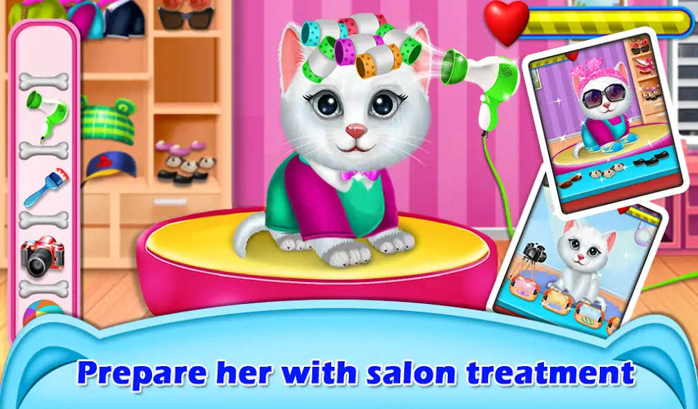 Download My Kitty Beauty Salon Furry Ma [MOD, Unlimited money/gems] + Hack [MOD, Menu] for Android