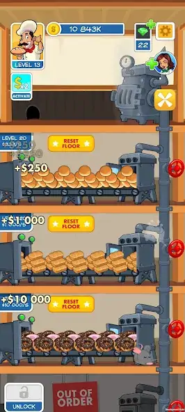 Download Bakery Master [MOD, Unlimited coins] + Hack [MOD, Menu] for Android