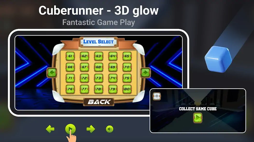 Download Cube Runner 3D Glow [MOD, Unlimited coins] + Hack [MOD, Menu] for Android
