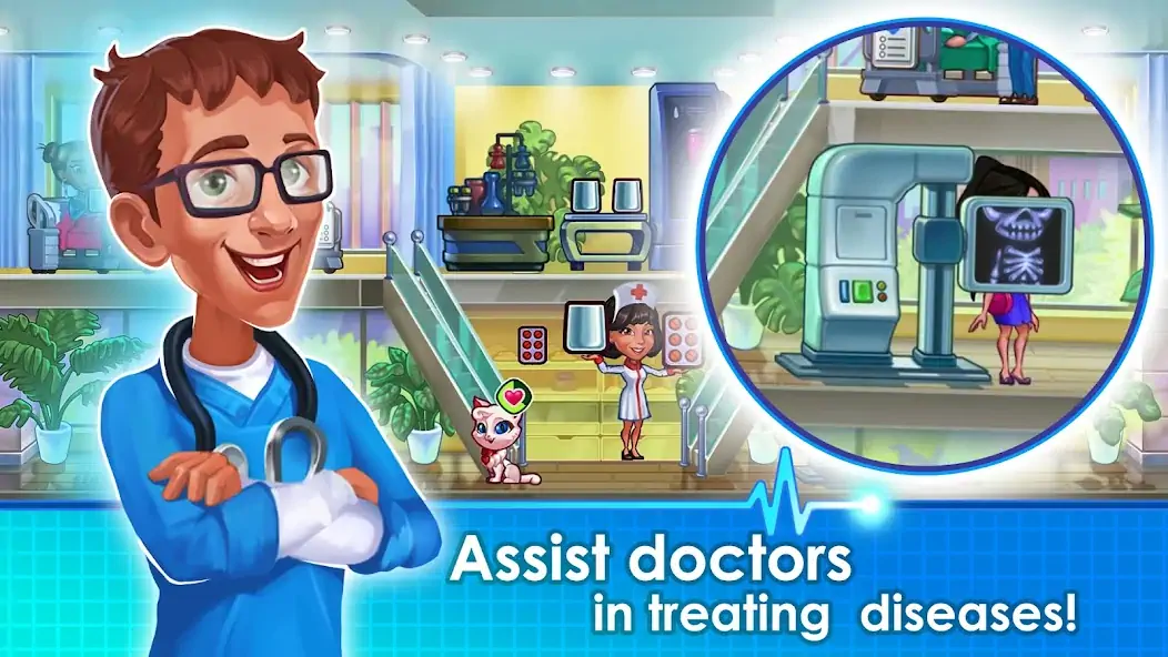 Download Clinic Dash Crazy Hospital [MOD, Unlimited money/gems] + Hack [MOD, Menu] for Android