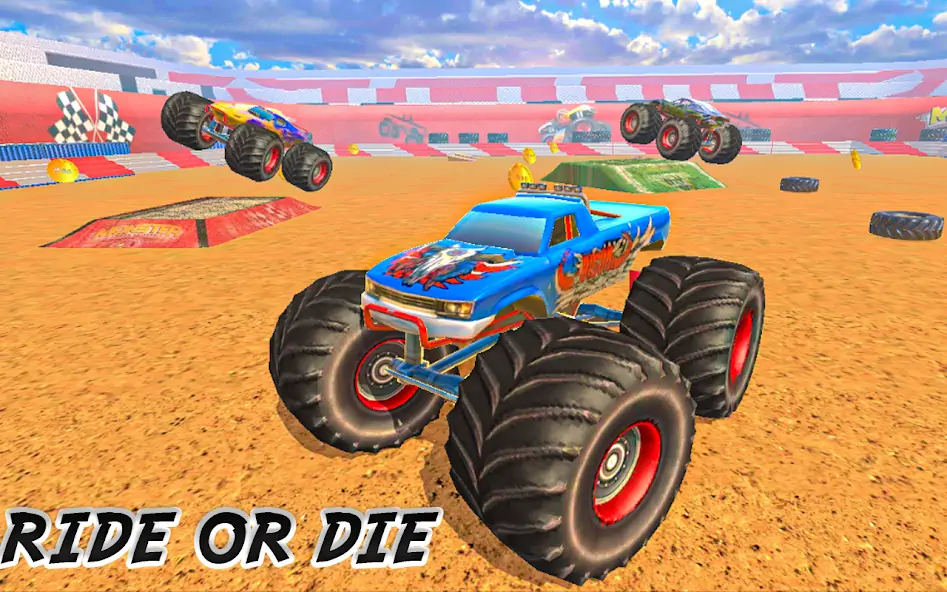 Download Monster Truck : Dirt Stunts [MOD, Unlimited money/coins] + Hack [MOD, Menu] for Android