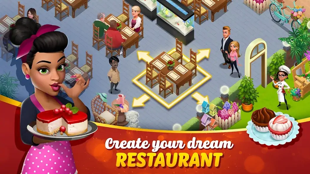 Download Tasty Town [MOD, Unlimited money] + Hack [MOD, Menu] for Android