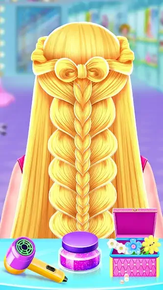 Download Braided Hair Salon Girls Games [MOD, Unlimited money/coins] + Hack [MOD, Menu] for Android
