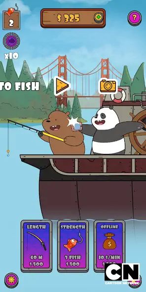 Download We Bare Bears: Crazy Fishing [MOD, Unlimited money] + Hack [MOD, Menu] for Android