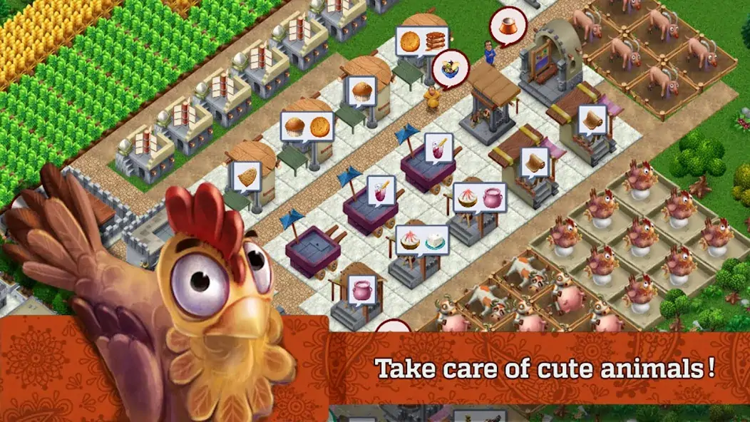 Download Townscapes: Farm&City Building [MOD, Unlimited money] + Hack [MOD, Menu] for Android