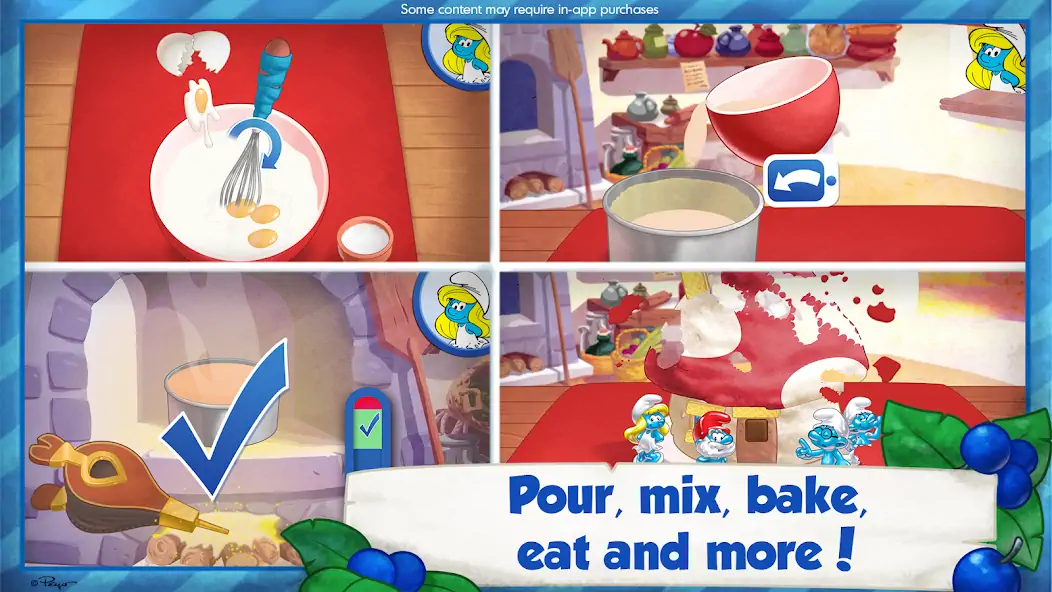 Download The Smurfs Bakery [MOD, Unlimited money] + Hack [MOD, Menu] for Android