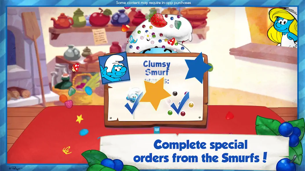 Download The Smurfs Bakery [MOD, Unlimited money] + Hack [MOD, Menu] for Android