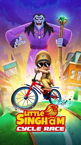 Download Little Singham Cycle Race [MOD, Unlimited money/gems] + Hack [MOD, Menu] for Android