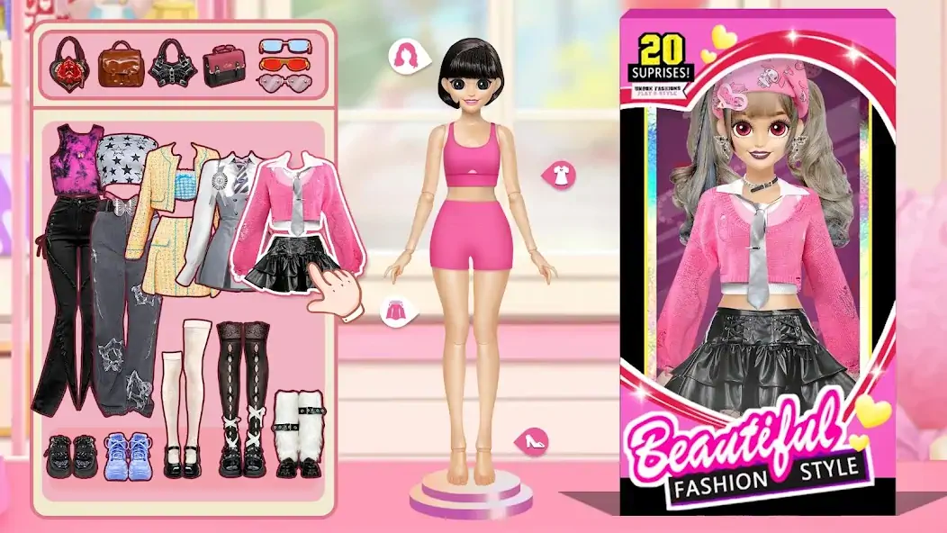 Download Doll Makeover: dress up games [MOD, Unlimited money/gems] + Hack [MOD, Menu] for Android