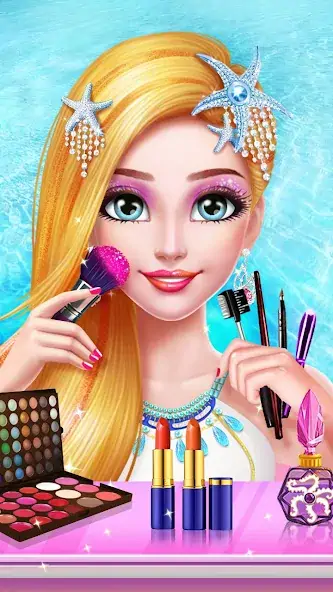 Download Makeup Mermaid Princess Beauty [MOD, Unlimited money/coins] + Hack [MOD, Menu] for Android