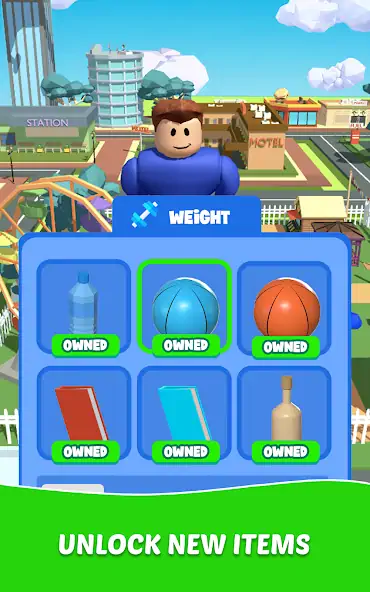 Download Giant Lift Heroes Idle Workout [MOD, Unlimited money/gems] + Hack [MOD, Menu] for Android