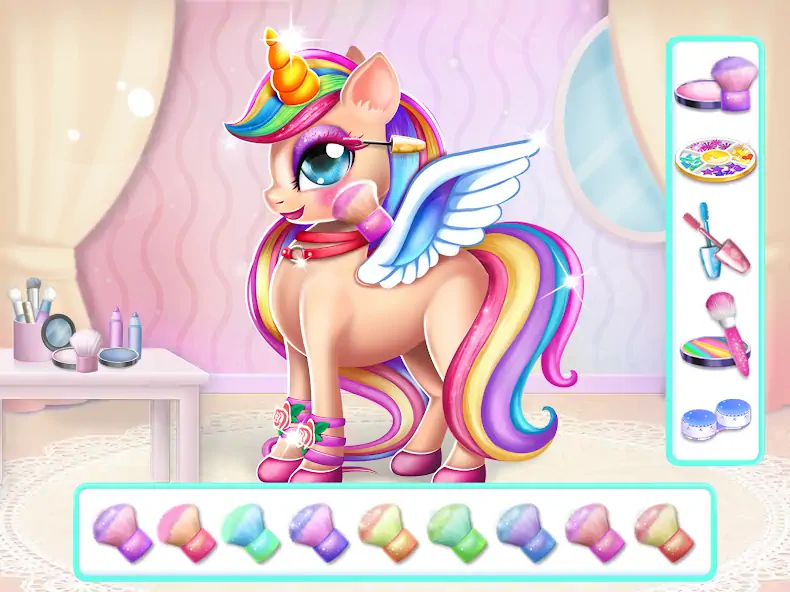 Download Girls Game: Unicorn Dress up [MOD, Unlimited coins] + Hack [MOD, Menu] for Android