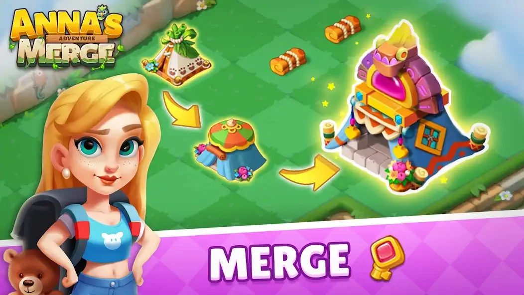 Download Anna's Merge Adventure [MOD, Unlimited coins] + Hack [MOD, Menu] for Android