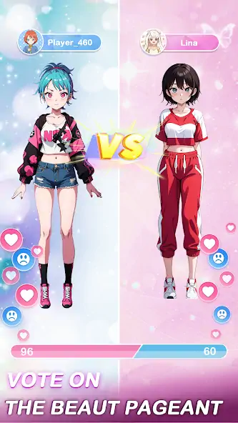 Download Anime Dress Up Games Moe Girls [MOD, Unlimited coins] + Hack [MOD, Menu] for Android