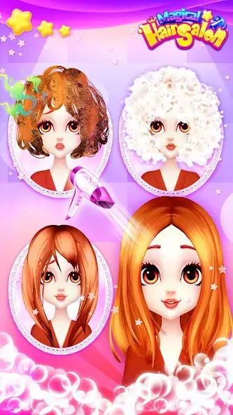 Download Magical Hair Salon [MOD, Unlimited money/gems] + Hack [MOD, Menu] for Android
