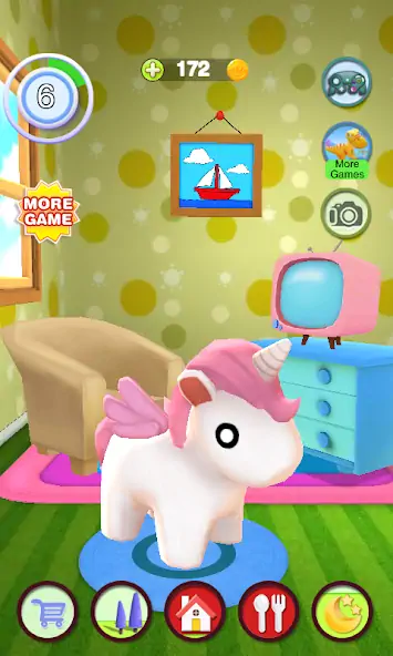 Download Talking Unicorn [MOD, Unlimited money/coins] + Hack [MOD, Menu] for Android